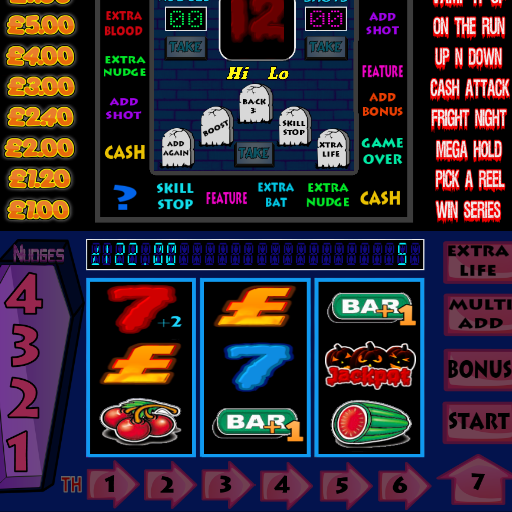 Haunted House pub fruit machine game.
