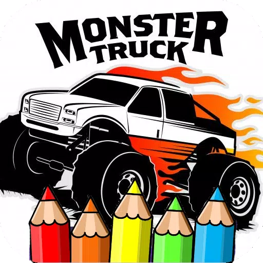 coloring big monster truck
